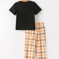 Halloween Plaid Boys Pant Set