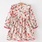 Fall Floral Bow Girls Twirl Dress