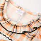 Halloween Plaid Smocked Baby Bubble Romper