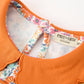 Fall Floral Smocked Petals Collar Girls Bubble Romper
