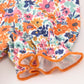 Fall Floral Smocked Petals Collar Girls Bubble Romper