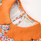 Fall Floral Smocked Petals Collar Girls Dress