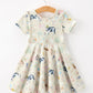 Farm Animal Birthday Twirl Girls Dress