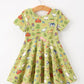 Countryside Farm Animal Pasture Twirl Girls Dress