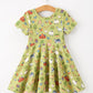 Countryside Farm Animal Pasture Twirl Girls Dress