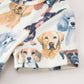 Dog Print Girls Short Sleeve Twirl Dress