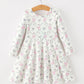 Fall Ballet Bow Girls Long Sleeve Twirl Dress