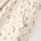 Girls Blue Floral Print Wide Leg Jumpsuit