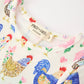 Fall Farm Chicken Print Girls Ruffle Hem Twirl Dress
