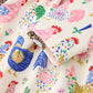 Fall Farm Chicken Print Girls Ruffle Hem Twirl Dress