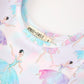 Fall Watercolor Ballet Girls Long Sleeve Twirl Dress