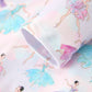 Fall Watercolor Ballet Girls Long Sleeve Twirl Dress