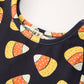 Halloween Candy Corn Girls Long Sleeve Twirl Dress