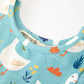 Fall Goose Print Girls Long Sleeve Twirl Dress