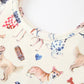 Fall Dog Print Girls Long Sleeve Twirl Dress