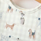 Fall Plaid Dog Print Girls Long Sleeve Twirl Dress