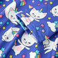 Fall Ghost Cat Print Girls Long Sleeve Twirl Dress