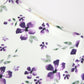 Fall Lavender Floral Puff Sleeve Girls Dress