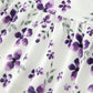 Fall Lavender Floral Puff Sleeve Girls Dress