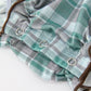 Plaid Moose Smocked Baby Girl Bubble Romper