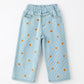 Halloween Thanksgiving Pumpkin Embroidered Girls Flare Pants