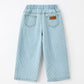 Halloween Thanksgiving Pumpkin Embroidered Girls Flare Pants