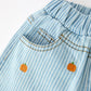 Halloween Thanksgiving Pumpkin Embroidered Girls Flare Pants