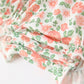 Fall Blush Floral Baby Romper Smocked Petal Collar