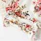 Fall Garden Baby Romper Smocked Petal Collar Bow