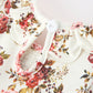 Fall Garden Baby Romper Smocked Petal Collar Bow