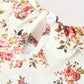 Fall Garden Girls Dress Smocked Petal Collar Bow