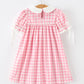 Halloween Ghost Embroidered Girls Dress Peter Pan Collar Bow