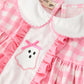 Halloween Ghost Embroidered Girls Bloomer Set Peter Pan Collar