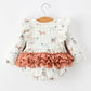 Fall Plaid Dog Print Girls Long Sleeve Romper