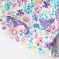 Unicorn Floral Print Girls Long Sleeve Romper