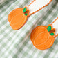 Fall Plaid Girls Dress Pumpkin Bow Smocked Peter Pan Collar