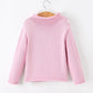 Girls Ghost Bow Knit Sweater Halloween Cute Embroidered Pullover