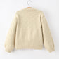 Christmas Tree Knit Cardigan Kids Holiday Sweater Button Front