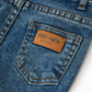 Girls Pumpkin Embroidered Flare Jeans Fall Denim Pants with Fringe Hem