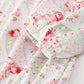 Fall Girls Floral Lace Collar Ruffle Romper Long-sleeved