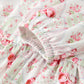 Fall Girls Floral Peter Pan Collar Ruffle Long-sleeved Dress