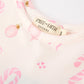 Girls Pink Christmas Ornament Print Flare Dress