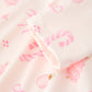 Girls Pink Christmas Ornament Print Flare Dress