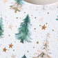 Girls Christmas Tree & Star Ribbed Print Twirl Dress