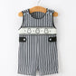 Halloween Ghost Smocked Boys Jon Jon Embroidered Romper