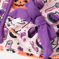 Halloween Pumpkin Ghost Print Girls Pajama Set