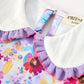 Fall Purple Floral Baby Girls Bubble Romper