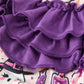 Halloween Pumpkin Ghost Baby Girl Bubble Romper Ruffle Bow Detail
