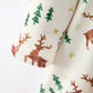 Christmas Girls Deer & Pine Tree Holiday Twirl Dress