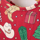 Girls Christmas Wreaths Twirl Long Sleeve Festive Dress